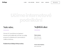 Tablet Screenshot of icollege.cz